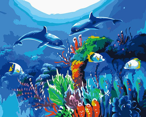Paint by Numbers Kit - Sea World
