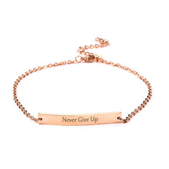 Never Give Up - Rose Gold Bracelet