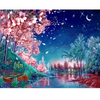 Image of DIY Paint by Numbers Kit - Blue Nights Nature