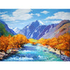 Image of DIY Paint by Numbers Canvas Painting Kit - Autumn by The River