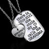 Image of Grandmas Girl Heart Pendant Necklace - Grandma Necklace Set