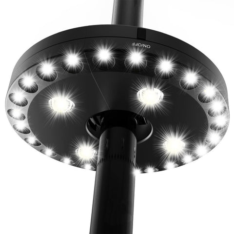 Patio Umbrella Light - 28 LED Lights - 3 Brightness Modes - Cordless