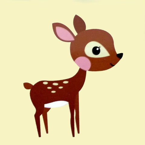 Paint by Number Kits for Kids Beginner - Bambi Roe Deer 8" x 8"