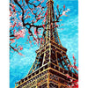 Image of DIY Paint by Numbers Kit - Eiffel Tower Flowers