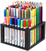 Image of 96 Hole Plastic Pencil & Brush Holder Multi Bin Organizer