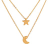 Image of Moon and Star Necklace