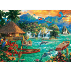 DIY Paint by Numbers Canvas Painting Kit - Summer in Bali