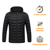 Image of Super Therma Heated Jacket for Women and Men with Battery Pack 5V - Detachable Hood - 9 Heated Zones
