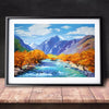 Image of DIY Paint by Numbers Canvas Painting Kit - Autumn by The River