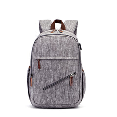 Men's Waterproof Backpack with USB - Grey