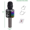 Image of Bluetooth Karaoke Microphone - Wireless 4 in 1 - With LED Lights