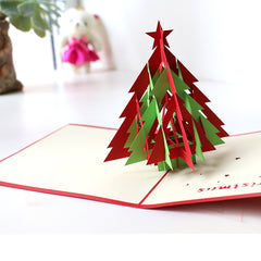 3D Christmas Tree Pop Up Card and Envelope