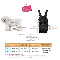 Adjustable Pet Carrier Backpack for Dogs and Cats