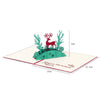 Image of 3D Christmas Deer Pop Up Card and Envelope