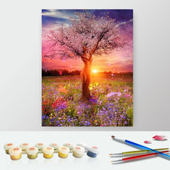 Paint by Numbers Kit - Sunrise and Tree of Life