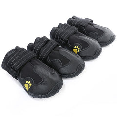 Waterproof Dog Boots with Reflective Velcro Strip - 4PCS