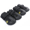Image of Waterproof Dog Boots with Reflective Velcro Strip - 4PCS