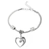 Image of Heart Pendant Bracelet Horse Heart Jewelry - Family and Friends Jewelry Gift - 10’’