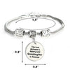 Image of Love Between a Nanny and Granddaughter is Forever Bracelet - Personalized Jewelry Gift - 10’’ Bracelet