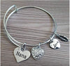 Image of Nana Love Heart Charm Bracelet Adjustable Bangle Gift for Women