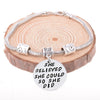 Image of Bangle Bracelet Engraved - She Believed she Could so She Did