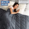 Image of Weighted Blanket 20 Lbs - 48''x72'' - Grey