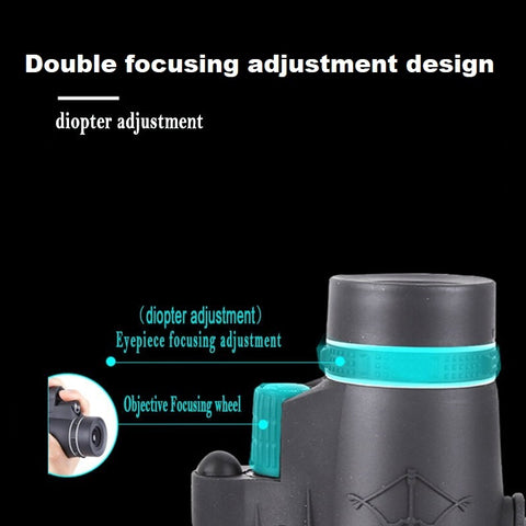 Monocular Telescope with Smartphone Holder and Tripod
