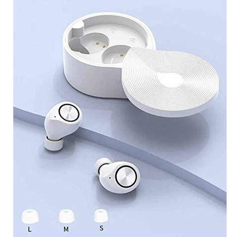 Bluetooth 5.0 Earbuds with Wireless Charging Case - Pink