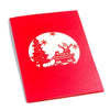 Image of 3D Christmas Winter Pop Up Card and Envelope