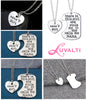 Image of Nana's Girl Heart Pendant Necklace - Nana Necklace Set - Best Family Gift