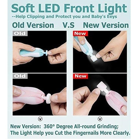 Baby Nail Trimmer File with LED Light