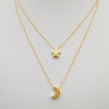 Image of Moon and Star Necklace