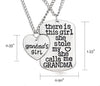 Image of Grandmas Girl Heart Pendant Necklace - Grandma Necklace Set