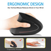 Image of Smartonica 2.4G Wireless Vertical Optical Mouse with USB Receiver - Left Hand
