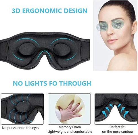 Sleep Headphones - Bluetooth 5.0 Wireless 3D Sleeping Eye Mask