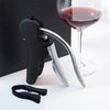 Image of Ozetti Wine Opener Compact Vertical Corkscrew Wine Bottle Opener with Built-in Foil Cutter