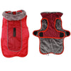 Image of Fleece Warm Dog Jacket Coat Vest for Puppy Winter Cold - RED