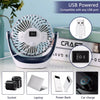 Image of Desk Fan Small Portable Tabletop Fan with Strong Airflow