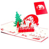 Image of 3D Christmas Winter Pop Up Card and Envelope