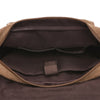 Image of Men's Messenger Bag -  Retro Canvas Shoulder Bag - Light Brown