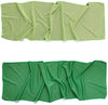Image of Workout Cooling Ice Towel (40"x12") - Gray and Green