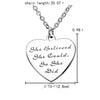 Image of She Believed She Could So She Did - Pendant Necklace