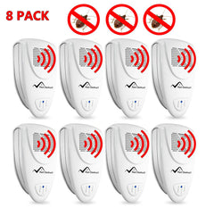 Ultrasonic Stink Bug Repeller - PACK OF 8 - 100% SAFE for Children and Pets - Quickly Eliminate Pests