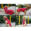 Image of Fleece Warm Dog Jacket Coat Vest for Puppy Winter Cold - RED