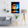 Image of 5D Diamond Painting by Number Kit Big Moon Tree