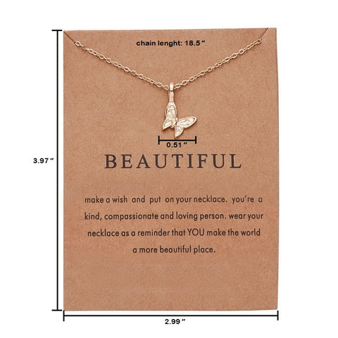 Butterfly Beautiful Pendant Necklace