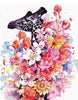 Image of Paint by Numbers Kit - Giraffe in Flowers