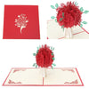 Image of 3D RED Bouquet Pop Up Card and Envelope