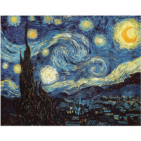 Starry Night Puzzle - Large Paper Jigsaw Puzzle [1000 Pieces]