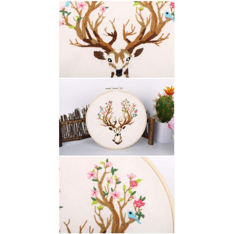 Embroidery Starter Kit with Pattern Deer